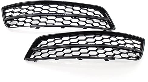 BTFWM 2X Auto A Nido D'ape Maglia Paraurti Copertura Della Lampada Della Luce di Nebbia A Nido D'ape Griglia di Copertura Della Griglia, for Audi, for A3 8P 2009-2013 8P0807682D 8P0807681D Copertura d