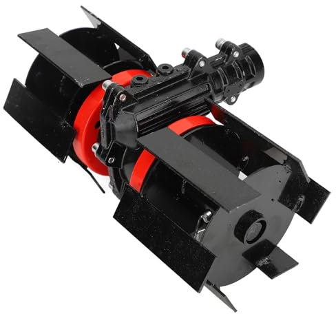 Qcwwy Roue de Désherbage, Mise à Niveau de L'ensemble D'accessoires de Désherbage Professionnel, Gain de Temps et D'énergie, Outil de Cultivateur Rotatif à 9 Dents, Motoculteur de (28mm)