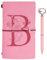 Initialen PU Leder Notizbuch mit Stift, Rosa Nachfüllbar Tagebuch für Frauen Mädchen, Reisetagebuch Skizzenbuch Notebook Geschenk für Freundin Schwestern Lehrer Abschluss Geburtstag Weihnachten B