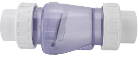 Clapet Anti-Retour en PVC, Clapet Anti-Retour Transparent de 2 Pouces, Accessoires de Piscine Transparents, Clapet Anti-Retour de Remplacement pour Empêcher Le Reflux