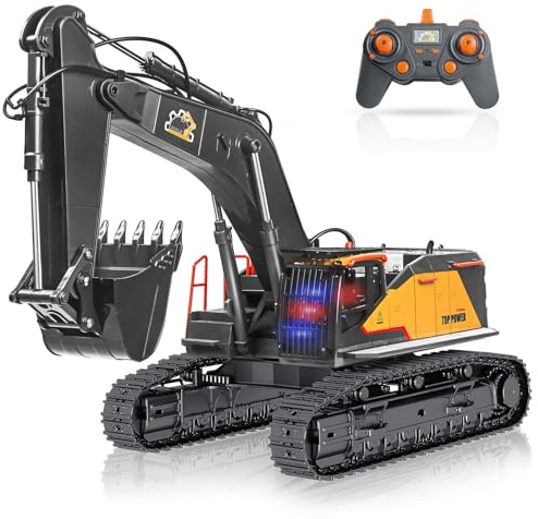 FUYLE 22 Channel Remote Control Excavator, 1/14 Scale RC Excavator