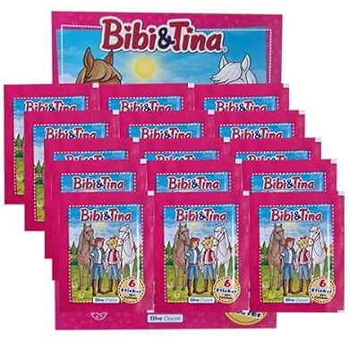 Blue Ocean Bibi und Tina Sticker (2024) – 1x Sammelalbum + 15x Stickertüten (Stickeralbum Deutsche Version)
