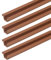 cyclingcolors 4x Riel 1m para Puerta de Armario para Ruedas Puertas Correderas Guía de Carro Corredizas Plástico, Marrón