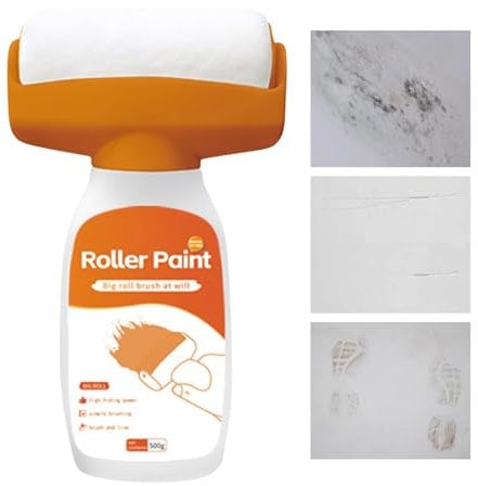 Wall Paint Roller - Household Wall Scratches Paint Roller | Refillable Paint Roller Brush, Professional Home Painting Supplies, Interior Paint Roller for Household