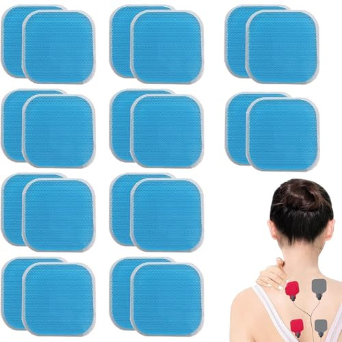 20 Stück Ersatzsets Gel Pads,40 x 40 mm Elektroden Pads für Bauchtrainer,Anwendbar auf Beurer-EM 59 Gel Pads Ersatzsets,Ersatz Gel Pad kompatibel mit EM 59 Heat Digital TENS