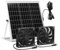 SUNYIMA Solar Ventilator, 15W Wasserdichter Solar Ventilator Kit mit DC Doppelventilator für kleine Hühnerställe, Gewächshäuser, Schuppen, Haustierhäuser, Fensterauspuff