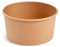 LogiPack GeRo 50 Stück Kraft-Karton Salatschale, 1000ml Ø150mm x 75mm höhe | ideal zum Transportieren von Salaten und Bowls, Karton-Schale braun rund (Schale)