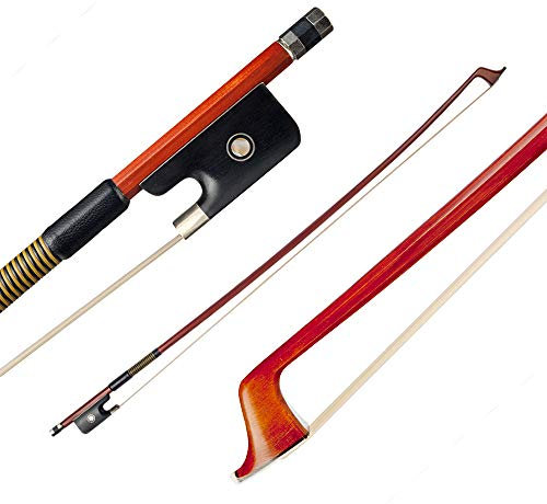 Viola Bogen mit Mongolischem Pferdehaar Verstellbarer Dichtheit Brazilwood Leicht 4/4 Bogen für 14-17 Zoll Viola