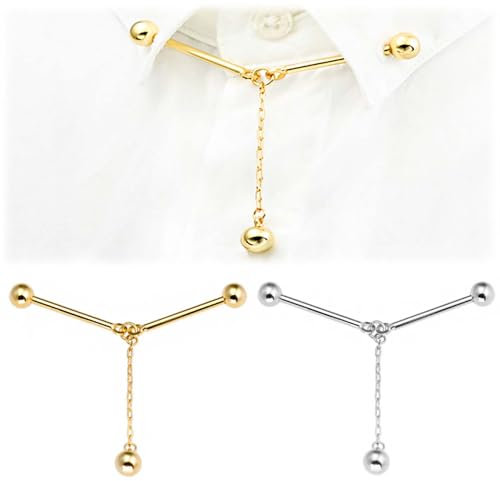 LONGHAO Cravate Collier Pin,éPingle De Cravate Chemise,Chemise De éPingles à Cravate,Hommes GarçOn Chemise Collier Clip,Hommes Costume Accessoires,Pour Mariage,FêTe (#3)