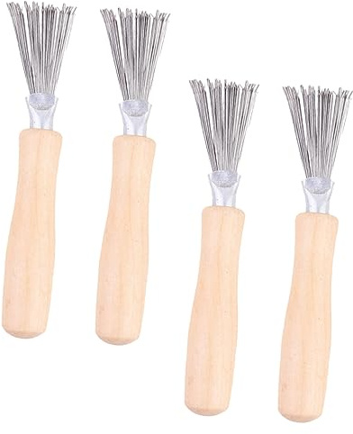 OSOLADY 4pcs Comb Cleaner Rake for Hair Brush and Hair Cleaning Lightweight Synthetic Material Tool for Home and Travel Use