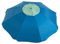 Ombrellone Spiaggia Grande Antivento Airvent Protezione UV, blu, 240 cm.
