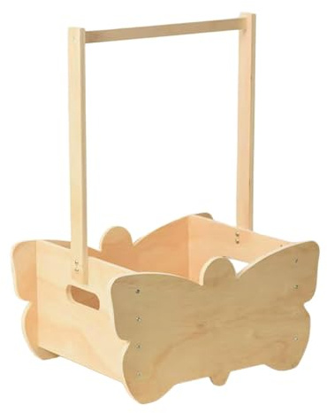 Milageto Babyparty-Kiste aus, Aufbewahrungskorb, Geschenkbox mit Griff für Lätzchen, Eltern, Neugeborenen-Outfits (/Mädchen)