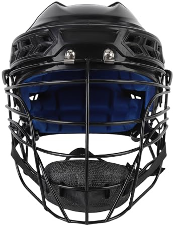 Alomejor Hockey-Helm, PP, Professioneller, Leichter Trainingshelm mit Gesichtsschutz und Belüftung für Eishockey-Feldsportausrüstung (S)