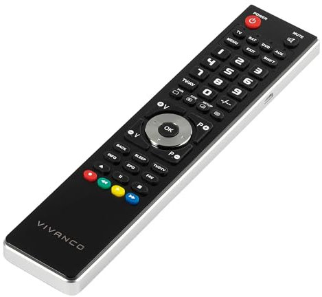 Vivanco UR 40 USB Fernbedienung Schwarz, Silber, 37600
