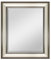 MCS 40,6 x 50,8 cm geriffelter Spiegel, Außenmaß ist 53,3 x 63,5 cm, Finish 20578, Glas Polystyrol, Zweifarbiges warmes Zinn und Silber, 20 L x 16 W