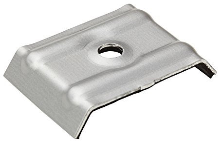 100x Kalotten Trapezblech Profilbleche Trapezform 35/207 Aluminium mit EPDM-Dichtung - weißaluminium (RAL 9006)