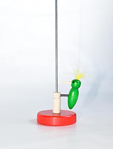 Rudolphs Schatzkiste Holzspielzeug Klopfspecht grün mit gelber Feder Höhe=41cm NEU Holzspielzeug Specht Klopftier Klopfen Kletterspielzeug Klettern Spielzeug Erzgebirge Seiffen Weihnachten