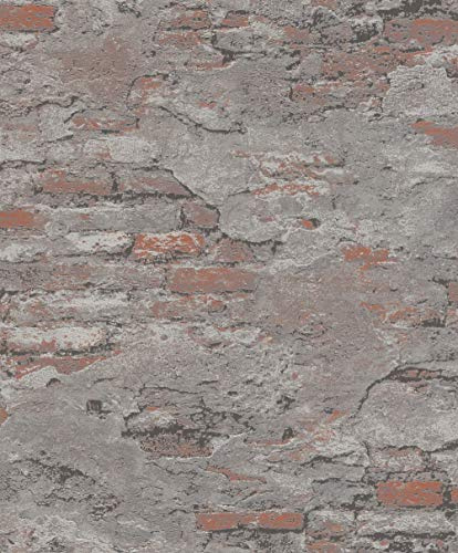 Rasch Tapeten Vliestapete (modern) Grau Braun 10,05 m x 0,53 m Tapetenwechsel 625530