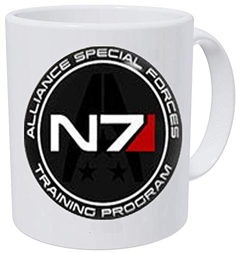 bab Mass Effect N7 N7 Ohrstecker Mass Effect Art Geschenke Fan Geschenk Kaffeetasse