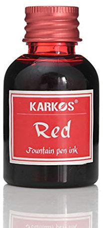dongguan NUEEUDD Refill Ink, 1 Bottle Pure Colorful 30 milliliter Fountain Pen Ink for Refilling Inks Stationery School Office Supplies Red
