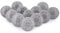 Ajuny Ceramic Knobs for Bathroom Cabinet Kitchen Cupboard Dresser Drawers and Chest White and Grey Set of 12