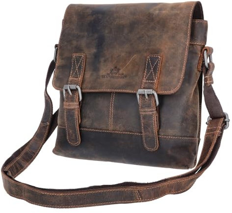 The Skandinavian Brand Leder Umhängetasche Hunter Farbsortierung braun-30