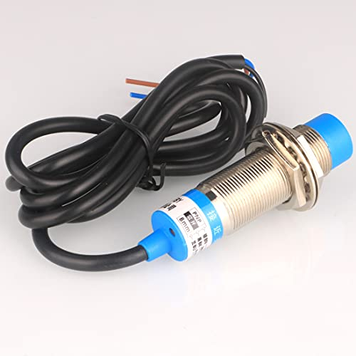 Gebildet 8mm Sensore di Prossimità Induttivo,Rilevamento Della Distanza Sensore di Avvicinamento,PNP Normalmente Aperto Interruttore di Prossimità CC 6-36V 300mA 3 fili LJ18A3-8-Z/BY (Diametro 18mm)