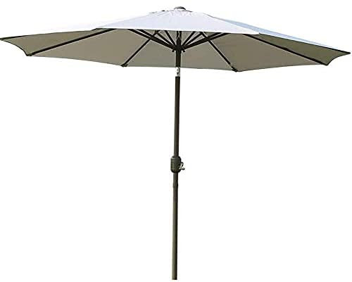 Pkfinrd Terrasse Regenschirme Sonnenschirm 2,7 m Terrasse Umbrella Einstellbare Kurbelgriff Mutige Hauptstange for Gartenterrasse Pools, Outdoor-Markt Umbrella Strand Regenschirm