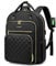 LOVEVOOK Laptop Backpack Women 15.6 Inch, Backpacks Womens, Rucksack Bag for School College Work Travel University, Ladies Lightweight Commuter Bags with USB Charging Port, Black