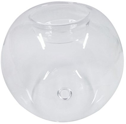 Bougeoir boule en verre 12 cm