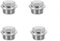 4 Pcs Radiator Air Valve, 1/2 Manual Radiator Air Vent Bleed Plug Valve with Sealed O-Ring Thread Connection, Replacement Accessories for Heating System
