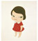 XCPORA Yoshitomo Nara Poster Cartoon Leinwand Malerei Yoshitomo Nara Wandkunst Yoshitomo Nara Drucke Yoshitomo Nara Bild Home Wand Dekor 50x50cm Kein Rahmen