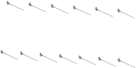 DOITOOL 13 Stücke Schlüssel Podger Ratsche Gerüst Silber Größe Ratsche Schraubendreher Xmm Stecknuss Schlitz Schmale Zähne Sechskant Werkzeugschlüssel Spitz Mini