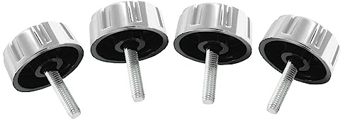 Zorveiio 5Pcs Fishing Reel Handle Screw Caps,Silver Fishing Reel Handle Nut, Fishing Spining Reel Knob Screw for Handle Grip