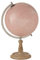 J-Line Globus Auf Fuß Holz Licht Rosa/Gold Medium