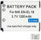 Aousavo EN-EL19 Batterie de rechange compatible avec Nikon Coolpix A100, A300 / Nikon Coolpix S32, S33, S100 / Nikon Cool pix W100, W150