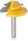 Mesee 45 Degrés Fraise à Rainurer Bois 8mm Tige Fraise à Découper sur Bois Fraise à Onglet de 45º en Carbure Lock Mitre Routeur Bits pour Menuiserie Meuble Bois - Jaune