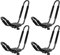 2 Paires de Barres de Toit pour Kayak, Porte-kayak, Porte-kayak de Voiture, Porte-bateau, Porte-bateau, Support de Barre en J pour canoë, Planches à Pagaie, Planche à Ski, 68 Kg,