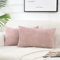 FDTERN 2er Set Altrosa Kordsamt Kissenbezug 30x50CM Weich Moderne Dekorative Kissenbezüge Kissenhülle Dekokissenbezug Sofakissen Dekokissen Boho Deko für Sofa Schlafzimmer Wohnzimmer Balkon