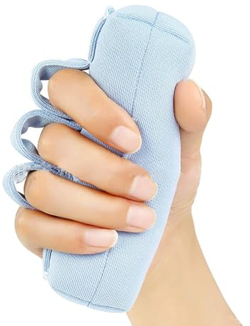 2 Stück Palm Grip Handkontraktur-Kissen für Gelähmte ältere Patienten, Fingerkontraktur-Griffkissen, Schweißbeständiges, Waschbares Fingersplitter-Handflächenkissen