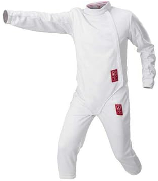 Fechtanzug 3-teiliges Set (Hose/Jacke/Weste) 350N Anti-Dorn-Gewebe Fecht-Trainingskleidung Fecht-Trainingsgerät Jacke Weste Hose Set (Dicke : Right hand, Size : 44)