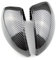 Auto Spiegelkappen Carbon Fiber Bright Black Side Rearview Mirror Cover Für VW Für Tiguan 2008–2015 Außenspiegelkappen (Farbe : Kohlenschwarz)