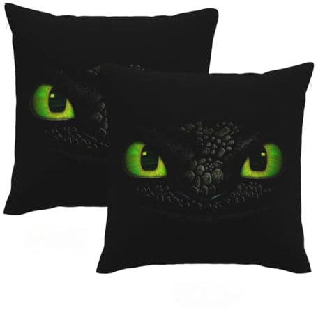 RIKCAT 2er Set Kissenbezug 40x40 Schwarz Kissenfüllung 40x40 Kissenbezüge 40x40 Kuschelkissen Kinderzimmer Deko Kissen (Schwarz,45x45cm (18x18zoll))