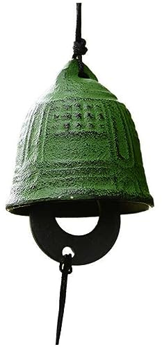 Genérico Campana de Viento Japonesa de Hierro Campana de Templo Verde campanillas de Viento Grandes para Exteriores campanillas de Viento conmemorativas campanillas de Viento para Exteriores