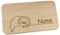 Personalisiertes Frühstücksbrettchen aus Holz mit Motiv und Name graviert Motiv Faultier