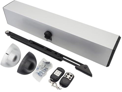 Electric Door Opener, Door Opening Holding Time; 1~30S (Adjustable), Complete Package with Remote Control for Hospitals/Banks,Open-Outward