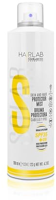 SALERM Sonnenschutz, Haar und Haut, schützender Nebel, 200 ml, mit SPF35+UV und UVA- und UVB-Filtern, schützt Haut und Haarfarbe, Anti-Frizz, 100% vegan