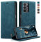 Cracedily Coque pour Samsung Galaxy A23 5G Pochette, Etui Protection Housse Premium en Cuir PU,Etui à Rabat Pochette de Portefeuille Étui pour Samsung A23 5G Case, Bleu Vert