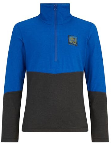 Ziener Kinder JARPS Skipullover, Skirolli, Funktions-Shirt | warm, elastisch, Recycled, Cobalt Blue, 116