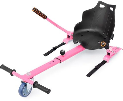 CO-Z Hoverboard-Stuhl Hoverkart Sitzscooter Hoverboard Sitz Gokart Sitz für Self Balancing Kompatibel mit 6,5 Zoll 8,5 Zoll und 10 Zoll Scooter für Erwachsene und Kinder (Rosa)